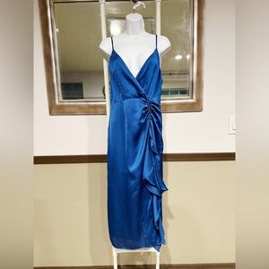 Willow and Clay Blue Cocktail Dress sz M